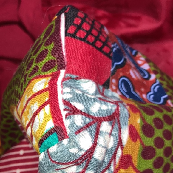 Queen Alaffia Afro African Patchwork print Fabric cross body Bag Handbag New - Picture 16 of 16